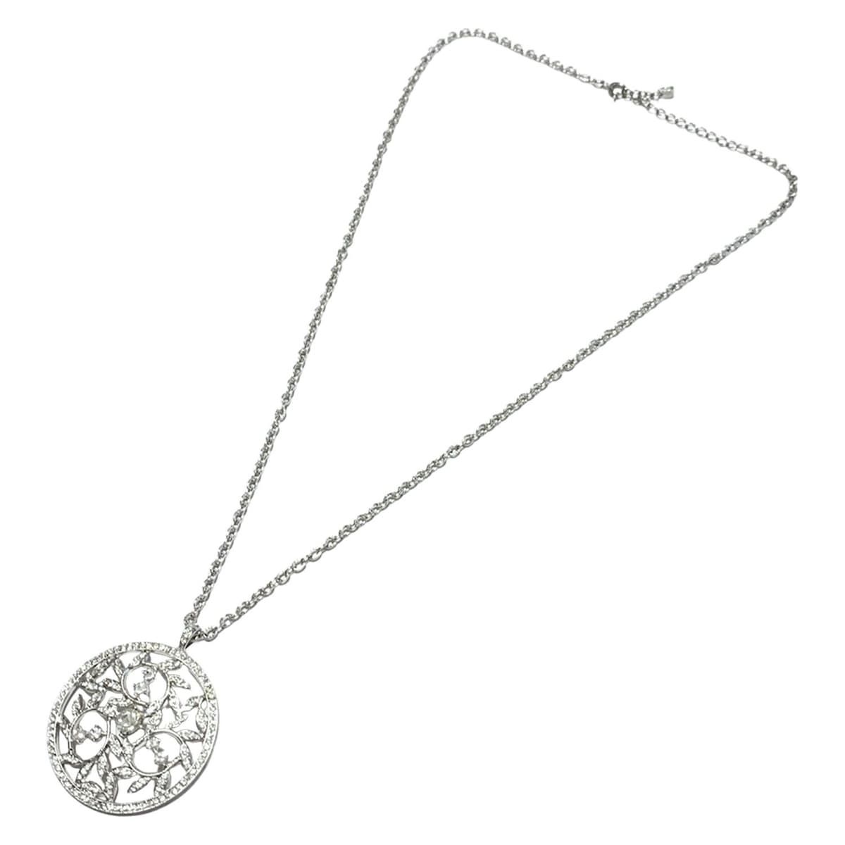 FOXEY(フォクシー) ネックレス - シルバー×クリア リーフ - メルカリ