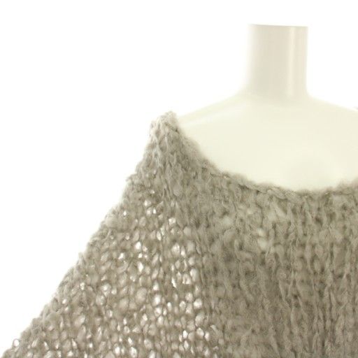 極美品　23AW プラージュ　ハンドニット　プルオーバー モヘア　セーター プラージュ Plage 23AW ハンドニット HAND KNIT ジャンボタムプル