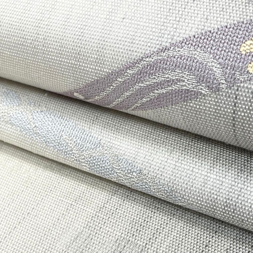 着物と帯 時流】SN25716ts◇正絹 京袋帯◇帯芯入 紗紬 千鳥 未使用品