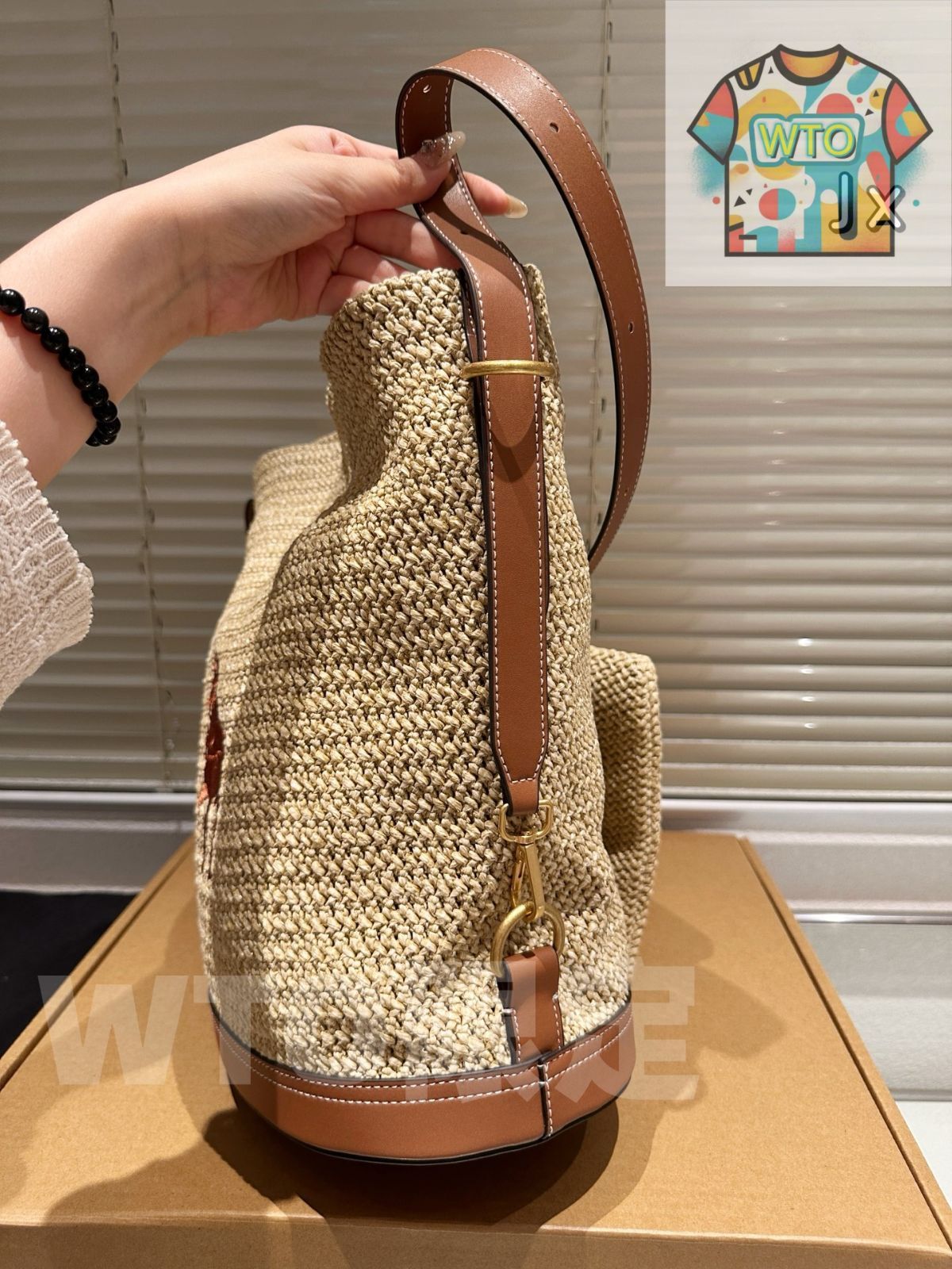 今日特価】Ralph Lauren ラルフローレン 新作 ラフィアバッグ 大容量で