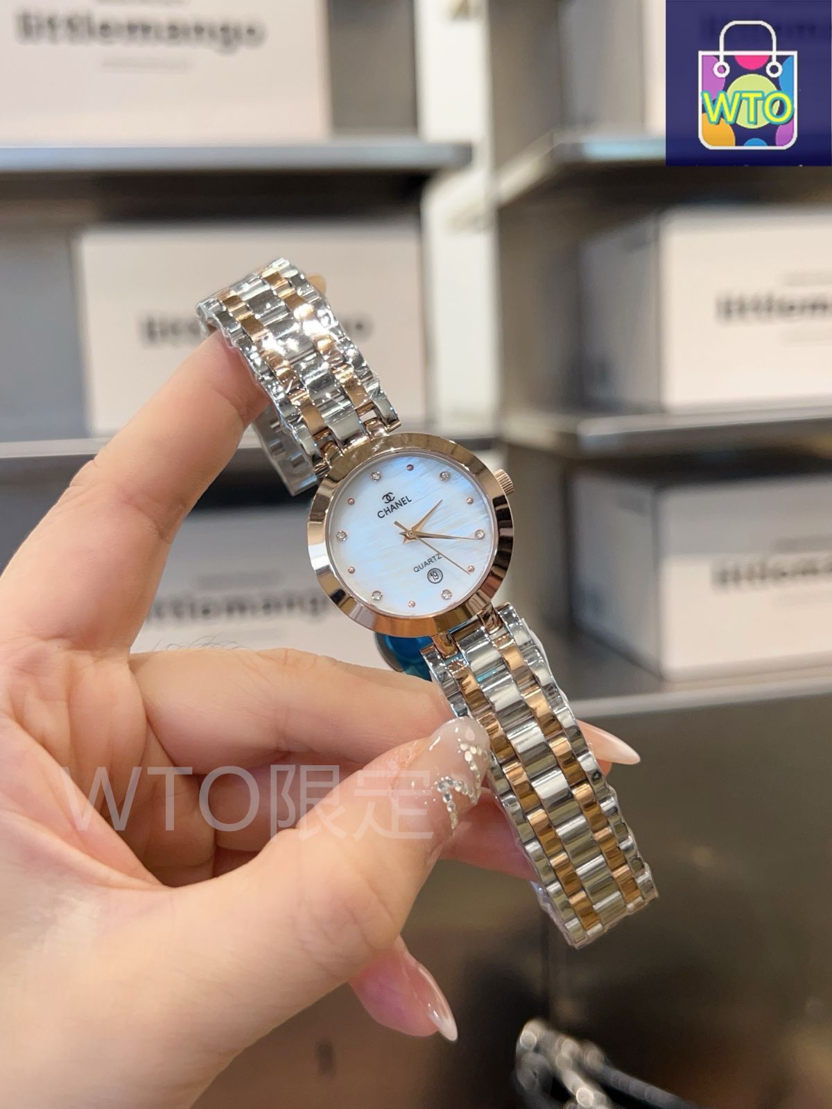 今日特価】Chanel シャネル 輸入クォーツムーブメント ミネラルガラス