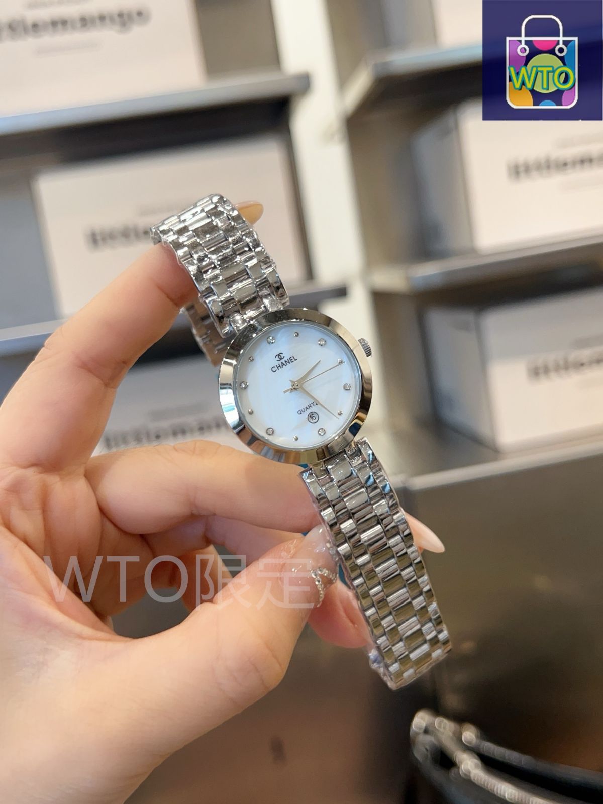 今日特価】Chanel シャネル 輸入クォーツムーブメント ミネラルガラス