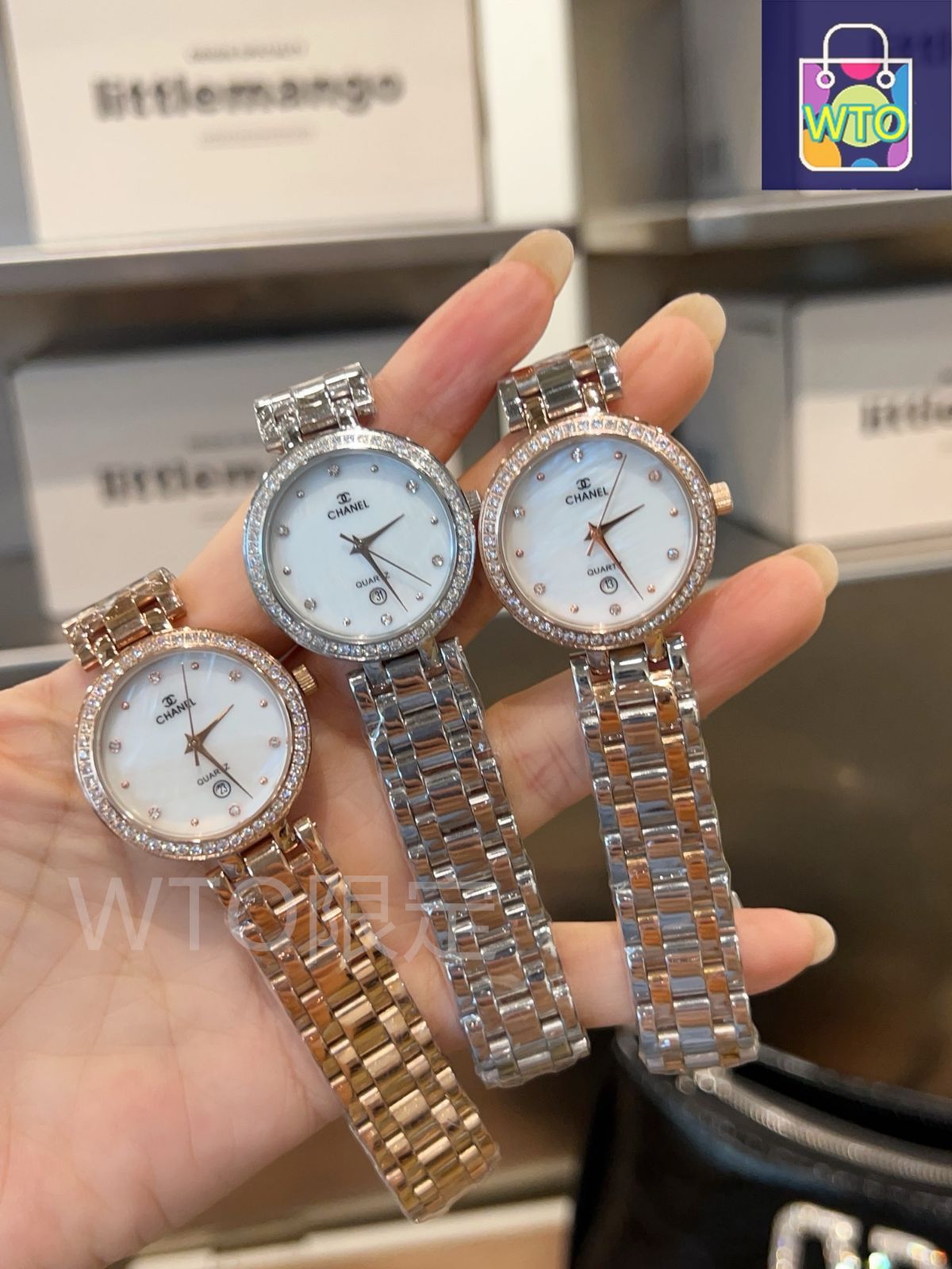 今日特価】Chanel シャネル 輸入クォーツムーブメント ミネラルガラス