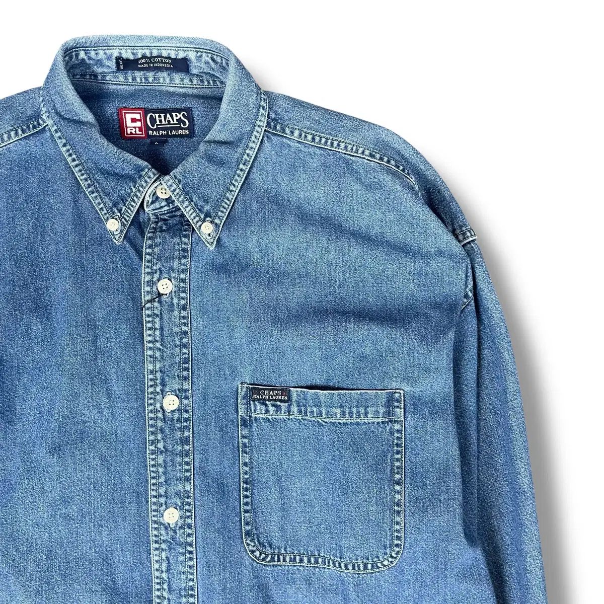 CHAPS ラルフローレン ワンポケット コットン ヴィンテージ デニム