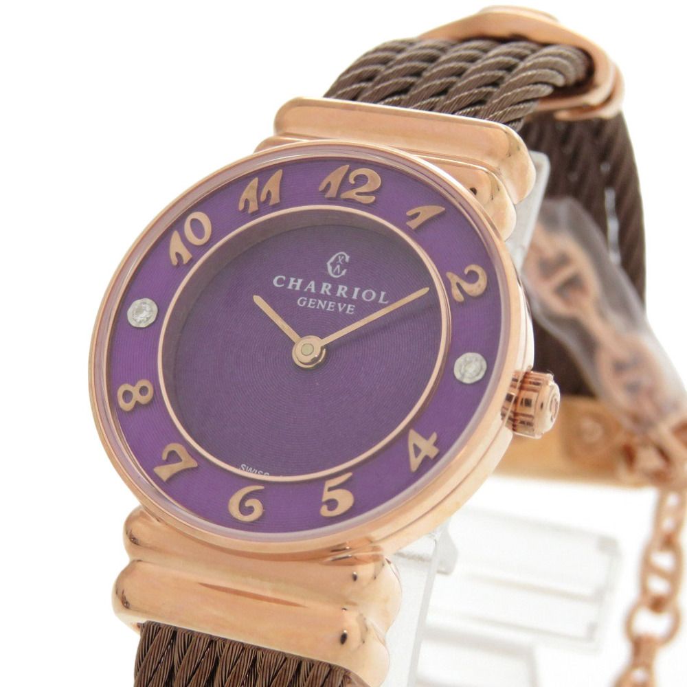 未使用 シャリオール サントロペ 028PAD4.540.566 SS パープル