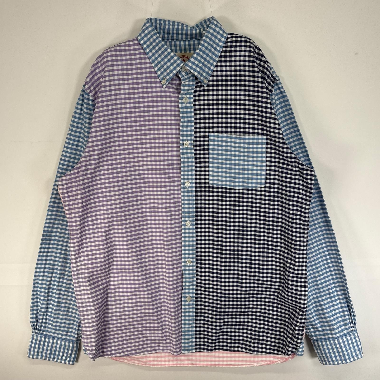 古着 ブルックスブラザーズ Brooks Brothers 長袖シャツ パターンカラー RED FLEECE ボタンダウン L マルチカラー チェック メンズ 古着 ブルックスブラザーズ Brooks Brothers 長袖シャツ パターン