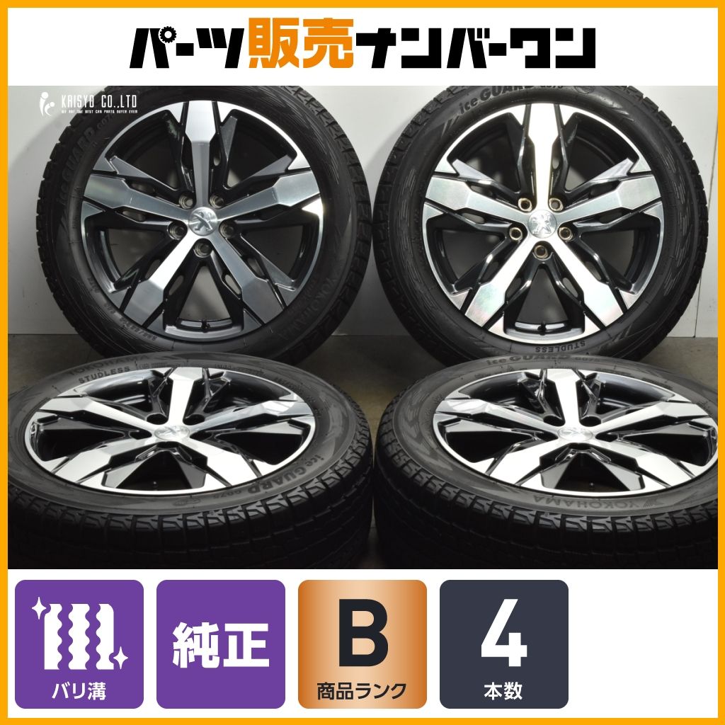 バリ溝】プジョー 3008 純正 18in 7.5J +49 PCD108 ヨコハマ アイス