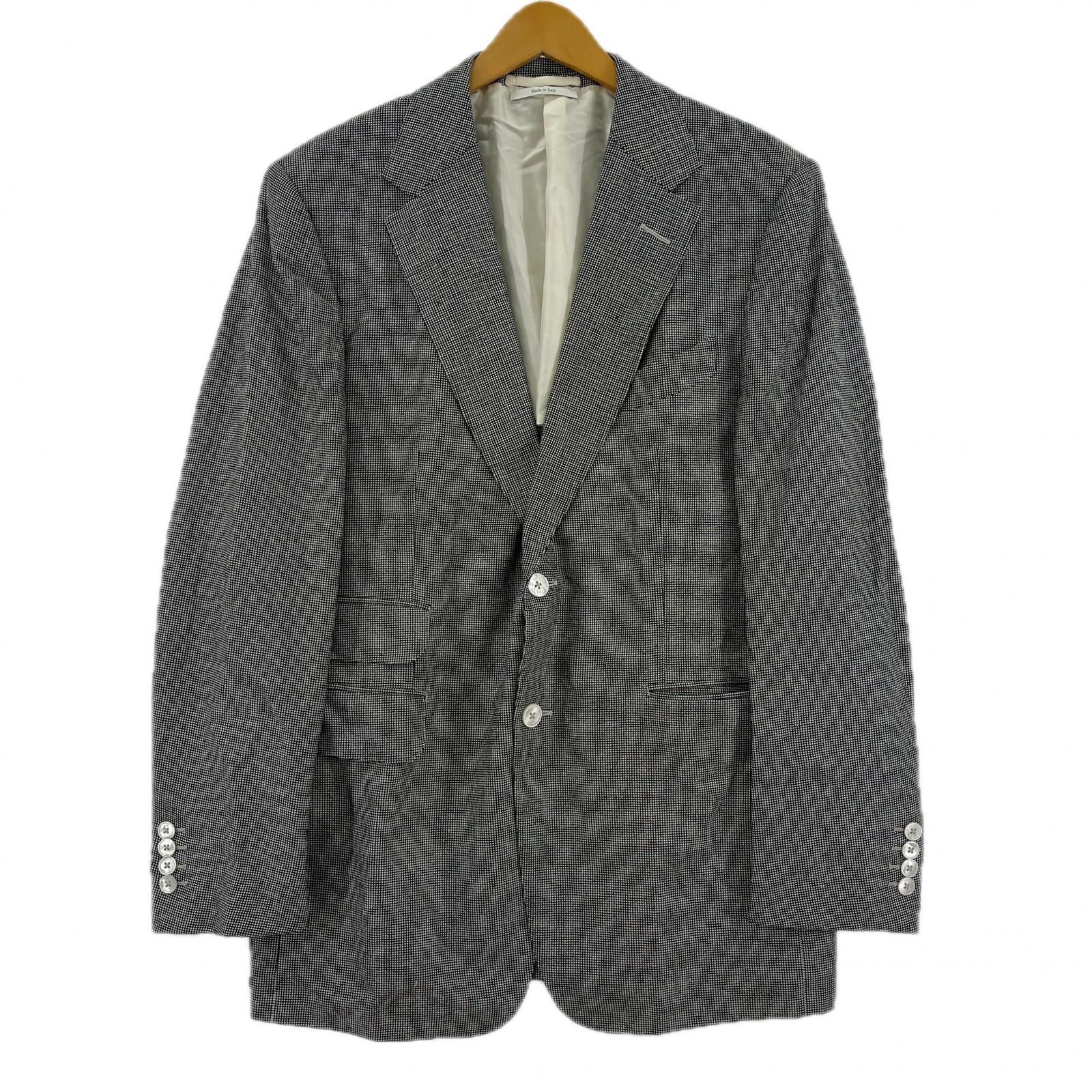 dunhill ダンヒルテーラードジャケット size8-54 S/ブラック×ホワイト