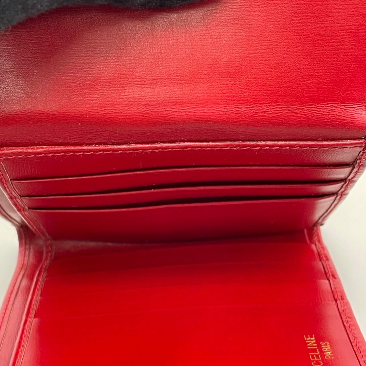 美品 希少 CELINE セリーヌ 二つ折り財布 コンパクトウォレット 中古