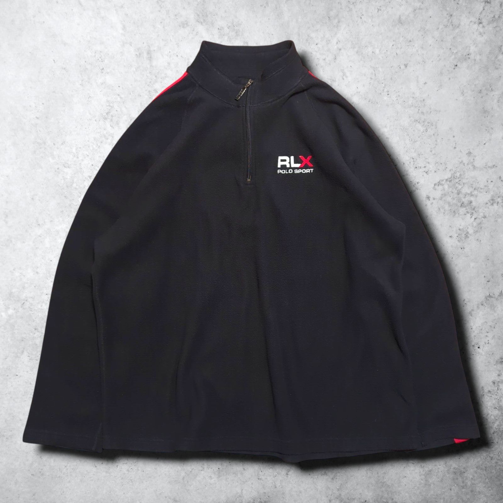 RLX ラルフローレン x ヤンキース ハーフジップジャケット ブラックウォッチ RLX ラルフローレン x ヤンキース ハーフジップジャケット ブラック