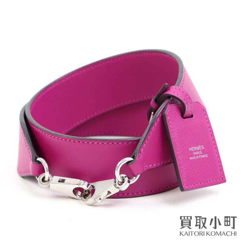 エルメス バンドリエール エチケット 40mm ローズパープル ヴォー