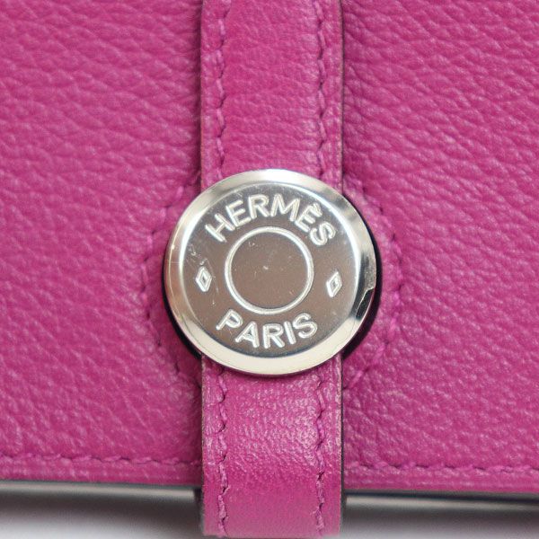 <新品未使用品> エルメス　ドゴンカードケース　ローズパープル エルメス ドゴン カードケース ローズパープル ヴォー エヴァーカラー