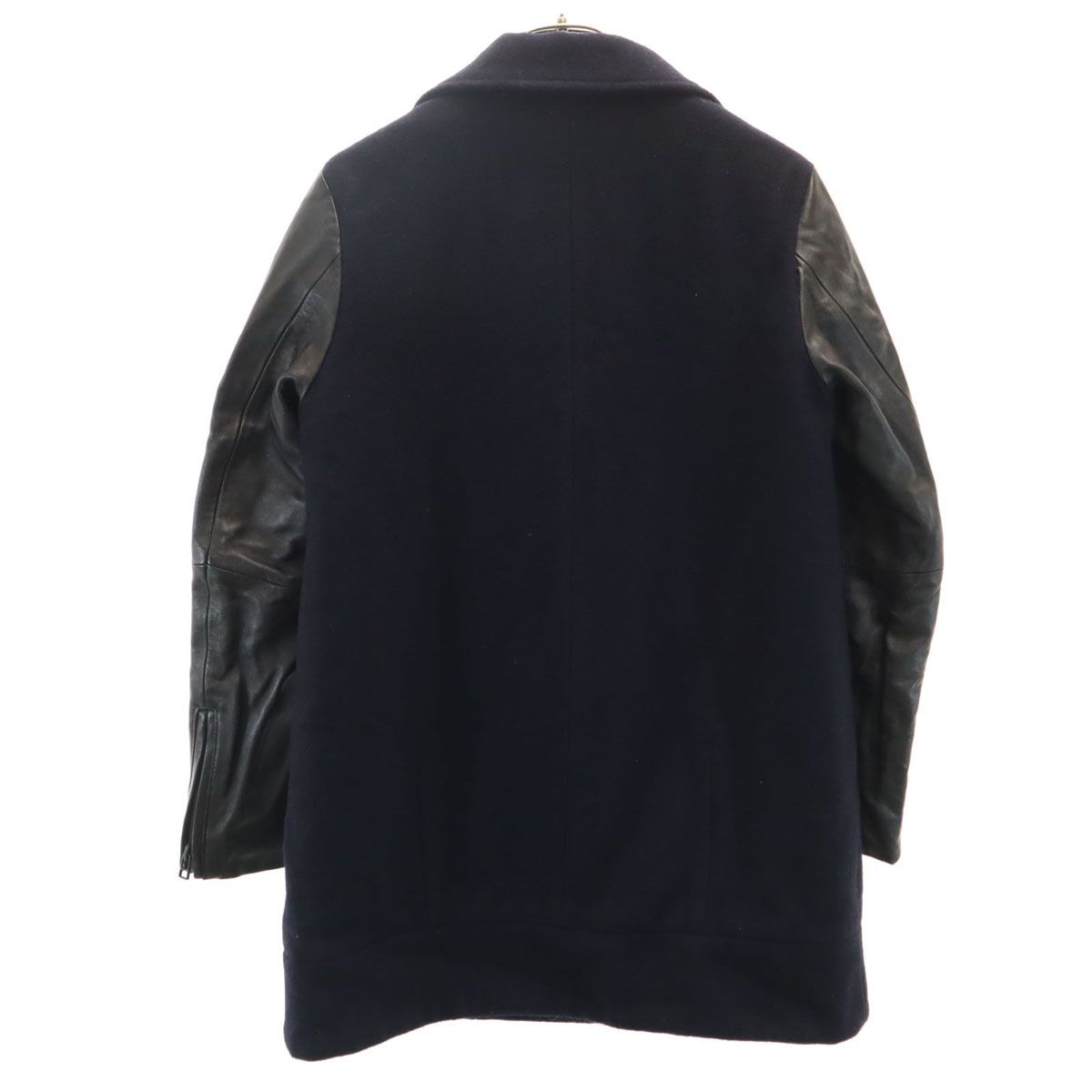 To b. by agns b トゥービーバイアニエスベー 羊革レザー切替 メルトン