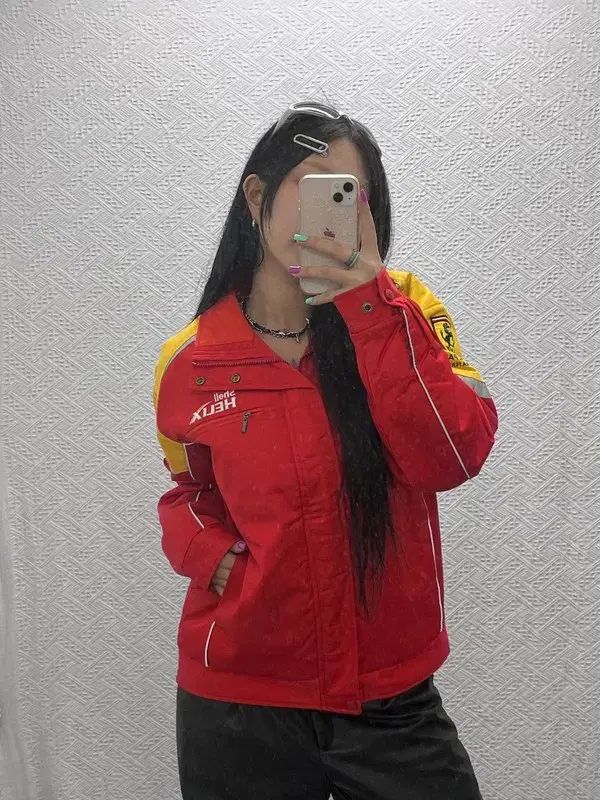 Ferrari オールドスクール レーシング バイカー ジャケット アウター L