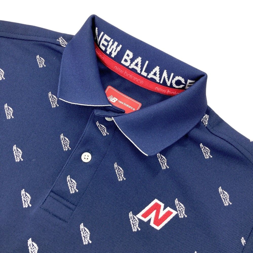 サイズ：6 NEW BALANCE GOLF ニューバランス 半袖ポロシャツ 総柄