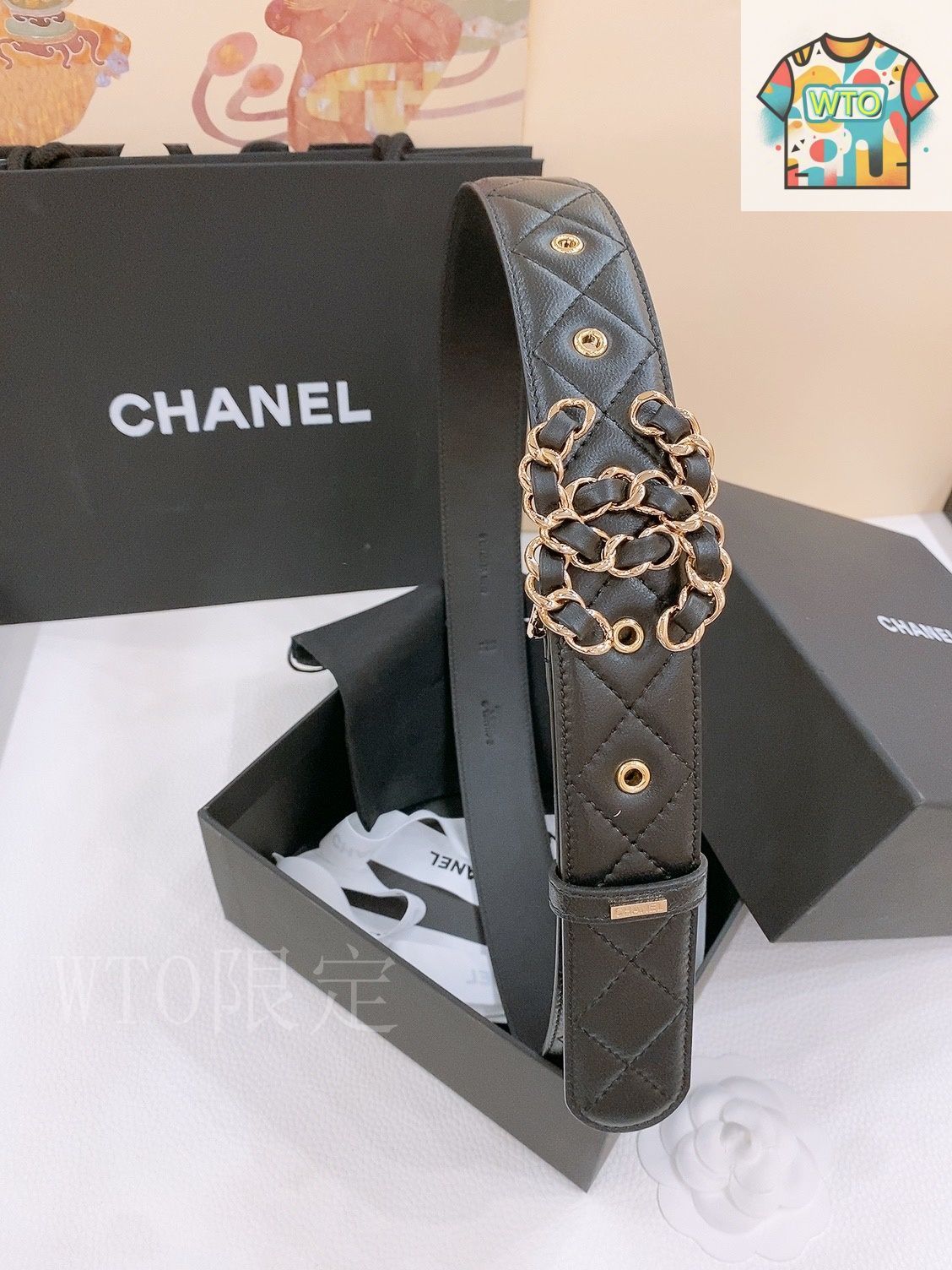 今日特価】Chanel シャネル レザーベルト - メルカリ