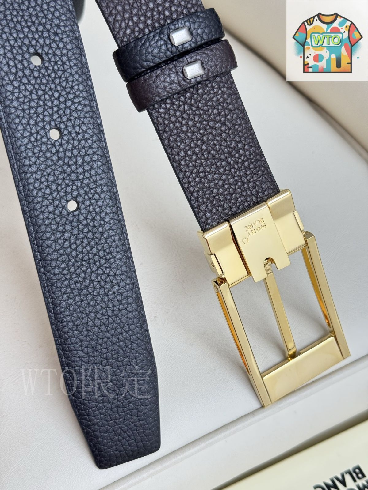 今日特価】Montblanc モンブラン レザーベルト - メルカリ