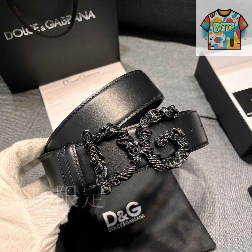 今日特価】Dolce&Gabbana DG レザーベルト - メルカリ