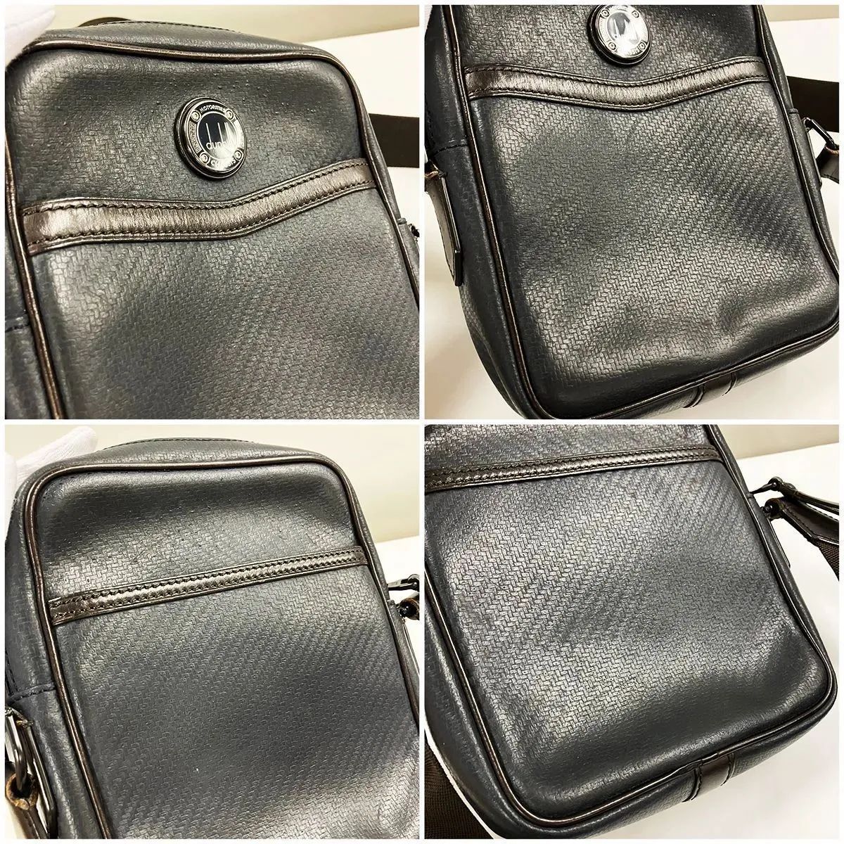 dunhill ダンヒル レザー ショルダーバッグ - メルカリ