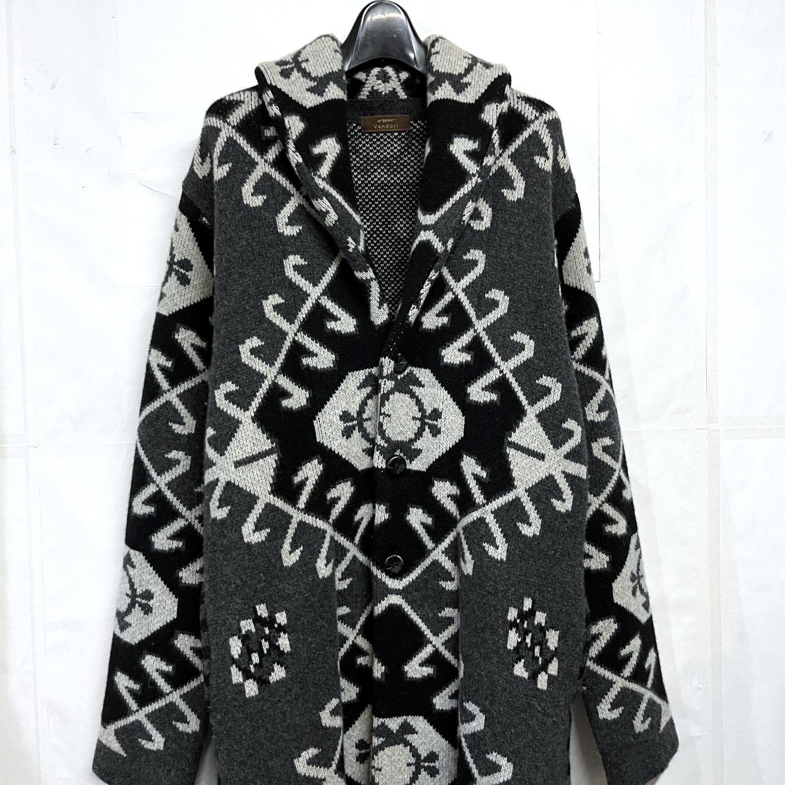 ARGUE オルテガ　ハンドニットガウンコート ANGENEHM（アンゲネーム）の「mcg2886-オルテガニットガウン (MADE IN