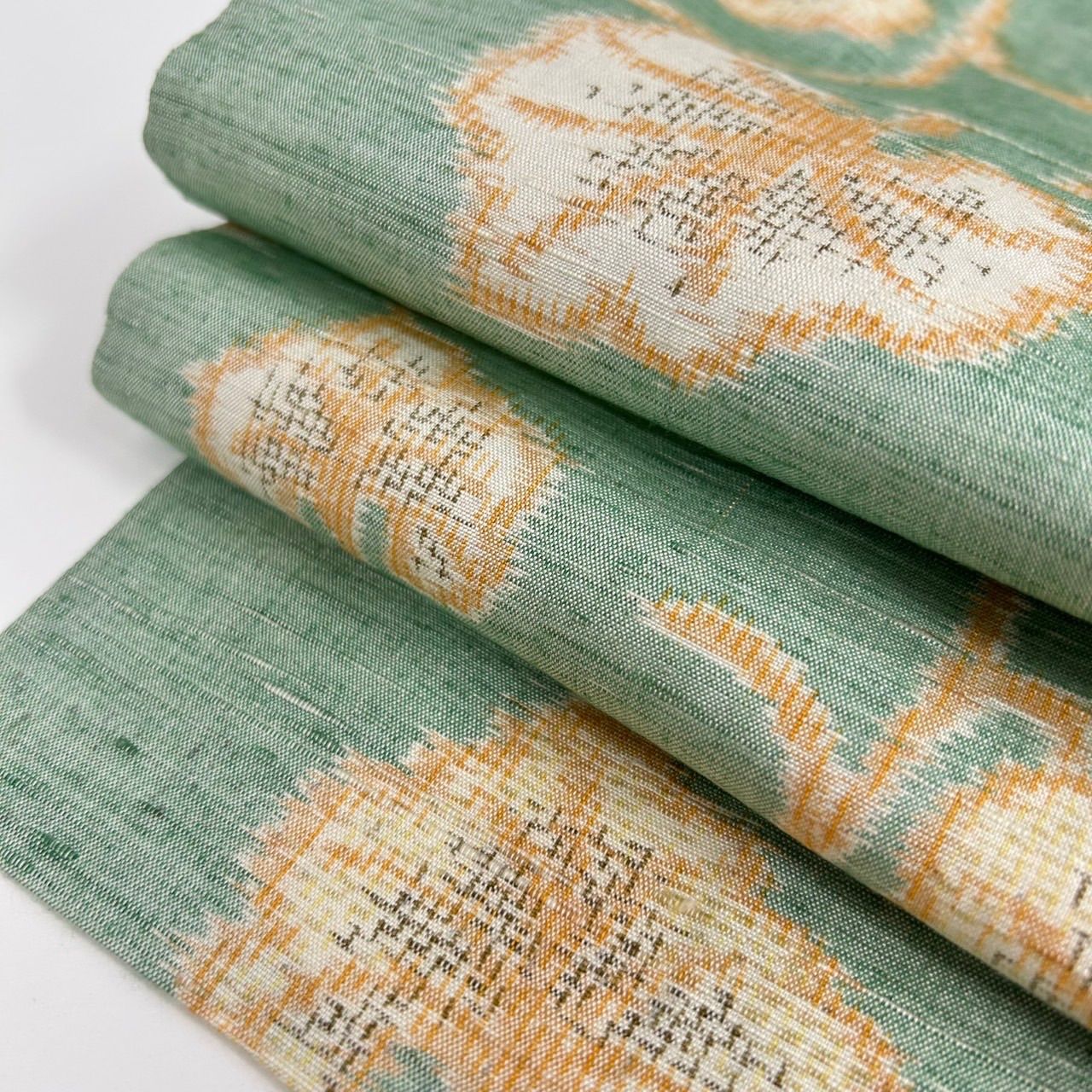 十日町紬 単衣 唐草模様 裄66.5 素敵な絣柄 正絹 着物 MK-1358 - メルカリ