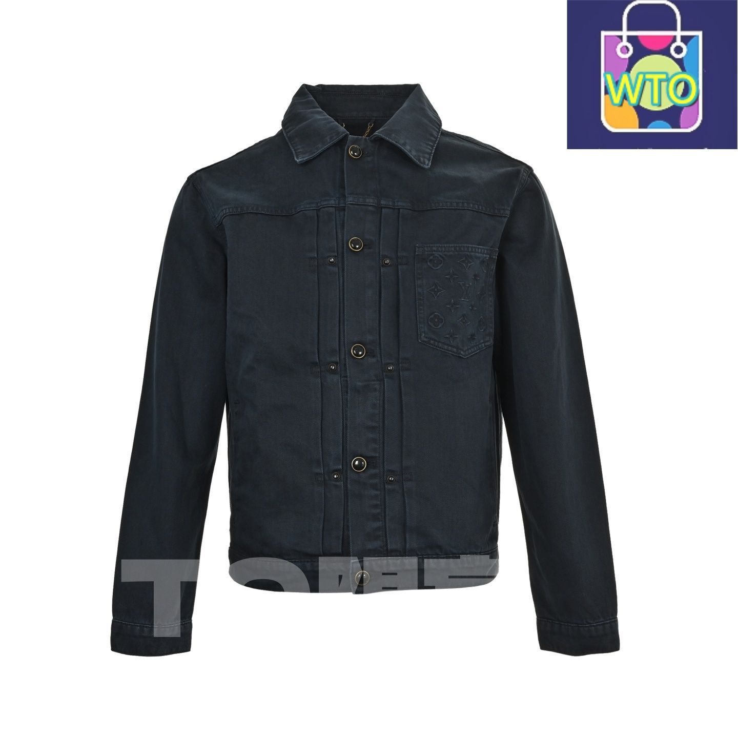 今日特価】Louis Vuitton ルイヴィトン モノグラムエンボスドデニム