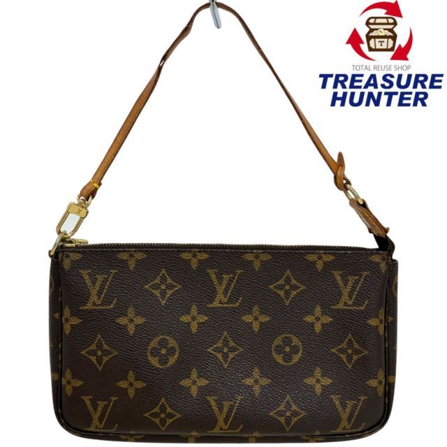 LOUIS VUITTON モノグラム ポシェット アクセソワール M51980 ブラウン