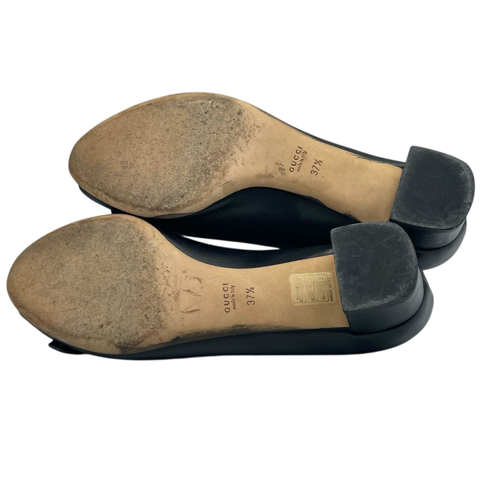 極美品 GUCCI オンライン グッチ パンプス レザー GGロゴ 金具