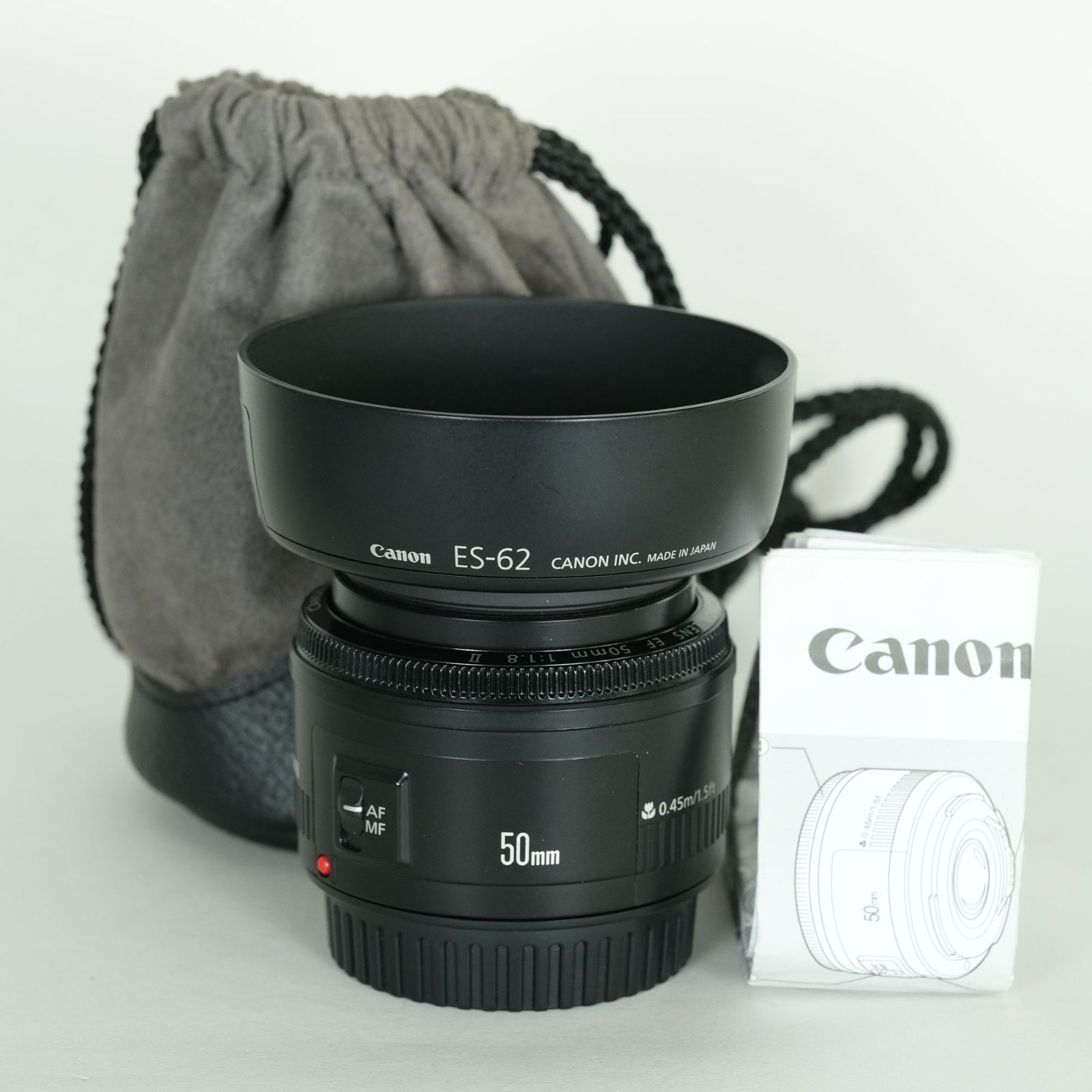Canon EF50mm F1.8 Ⅱ　【フード付き】 美品 | フード付] Canon EF50mm F1.8 II | キヤノンEFマウント - メルカリ