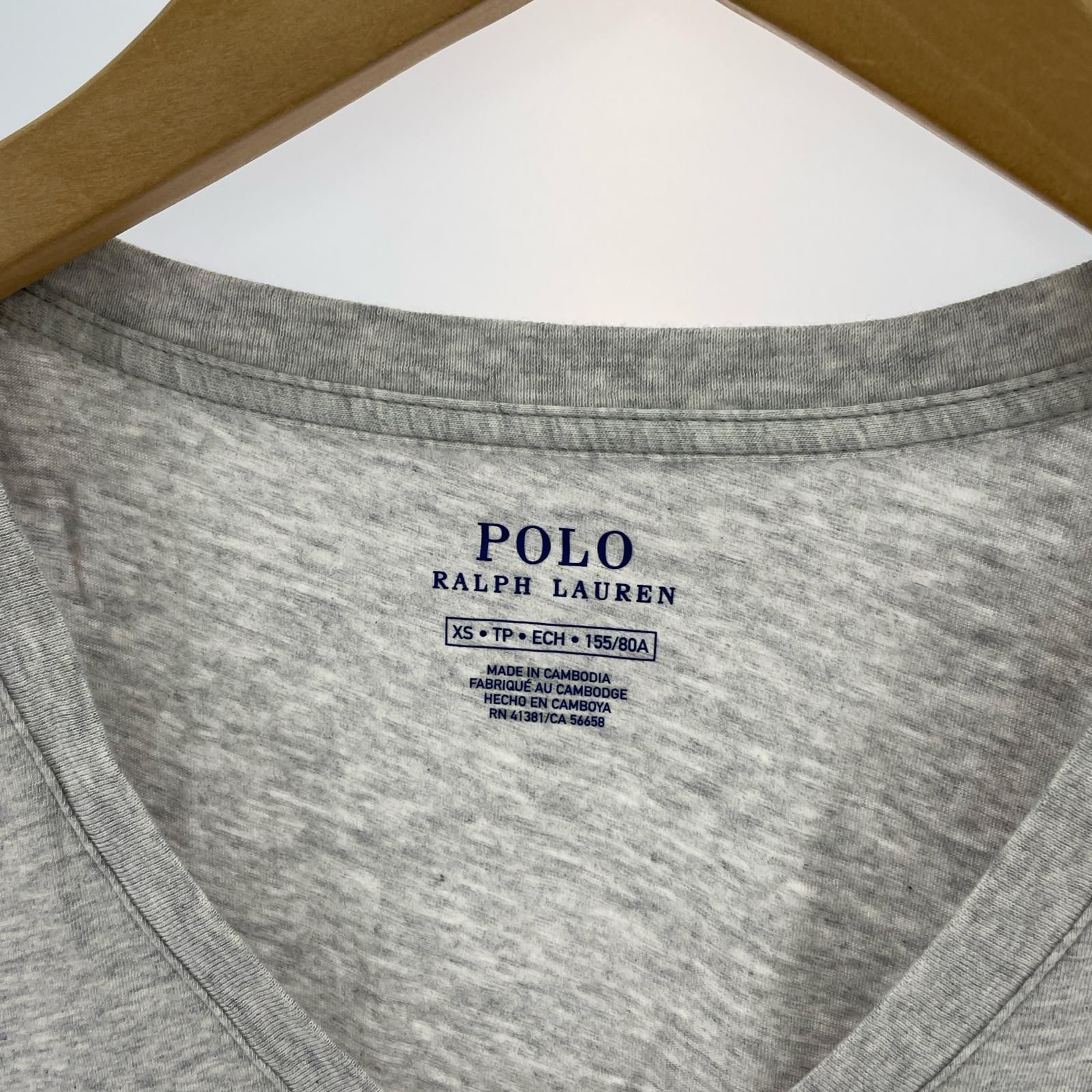 美品 POLO RALPH LAUREN ポロ ラルフローレン タグ付き Vネック半袖T