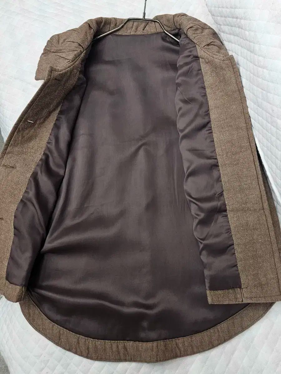 A3744 ブラウン カラーネック キルティング ベスト - メルカリ