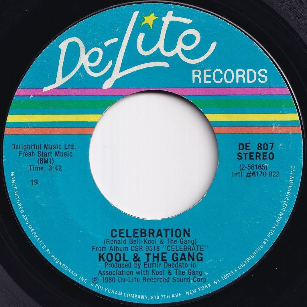 Kool & The Gang Celebration / Morning Star De-Lite US DE 807
