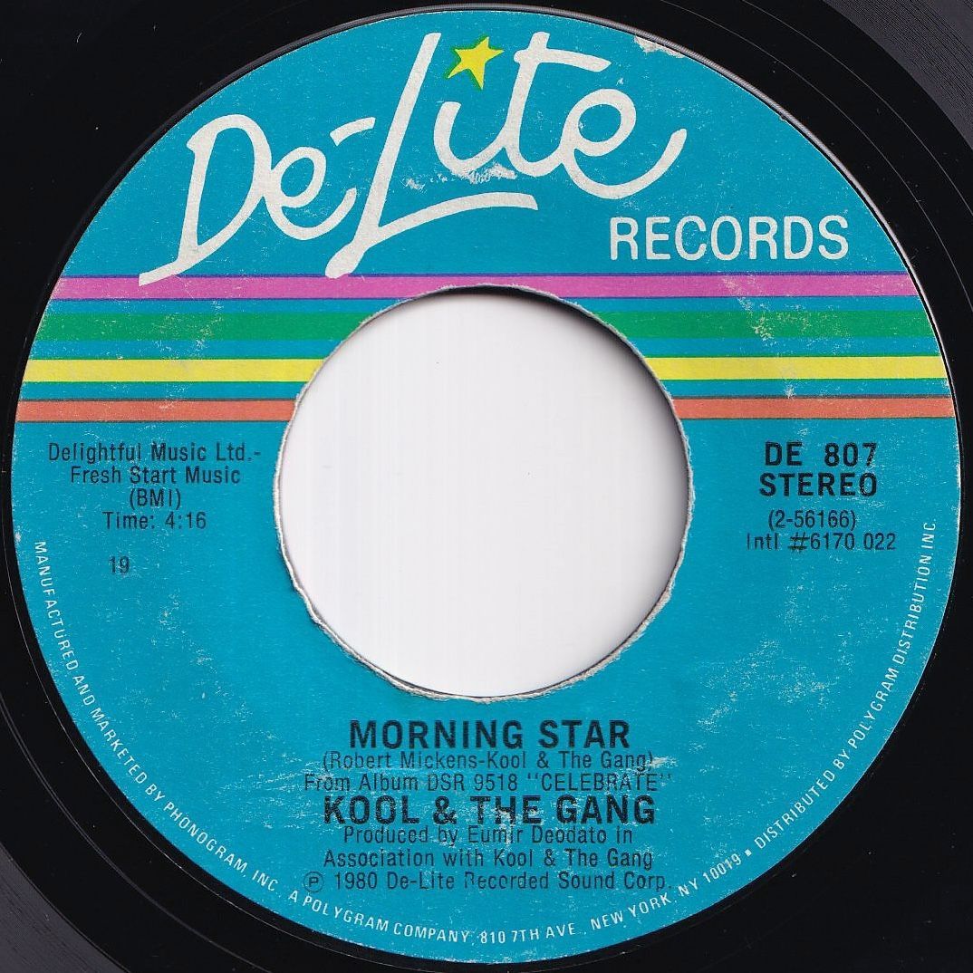 Kool & The Gang Celebration / Morning Star De-Lite US DE 807