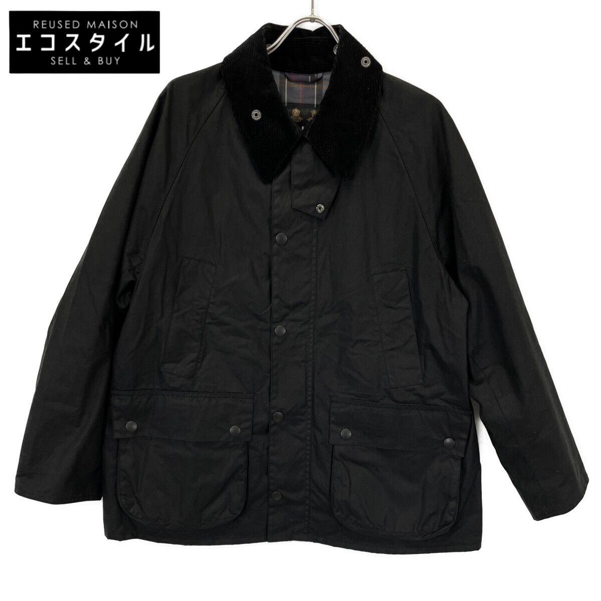 【美品】Barbour Bedale 38 ブラック Barbour バブアー 24年製 ﾌﾞﾗｯｸ BEDALE/ﾋﾞﾃﾞｲﾙ ﾜｯｸｽ ｺｯﾄﾝ ﾌﾞﾙｿﾞﾝｵｲﾙﾄﾞ