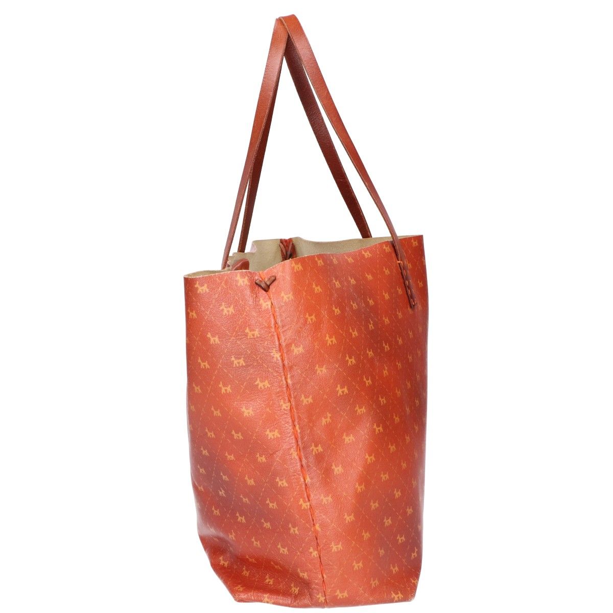 超希少　Henry Cuir レザートートバッグ　犬刺繍 超希少 Henry Cuir レザートートバッグ 犬刺繍 - メルカリ