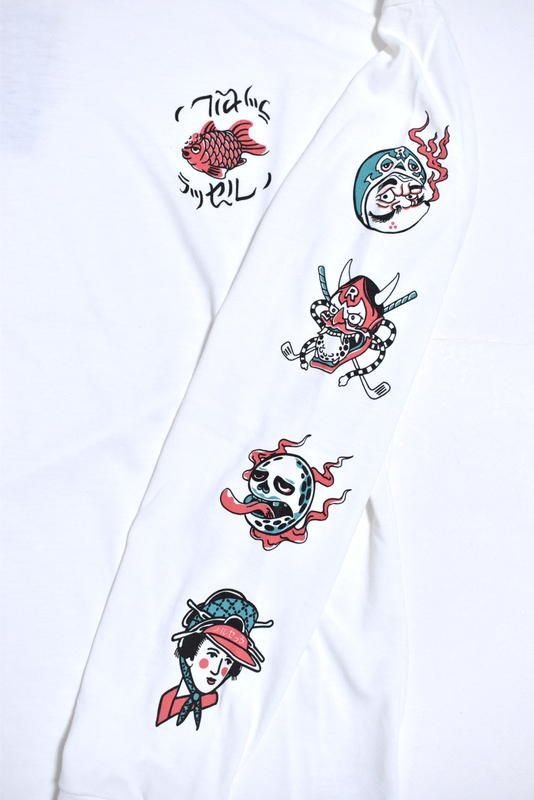 新品 ラッセルノ ゴルフ オバケ プリント モックネック ロングスリーブ