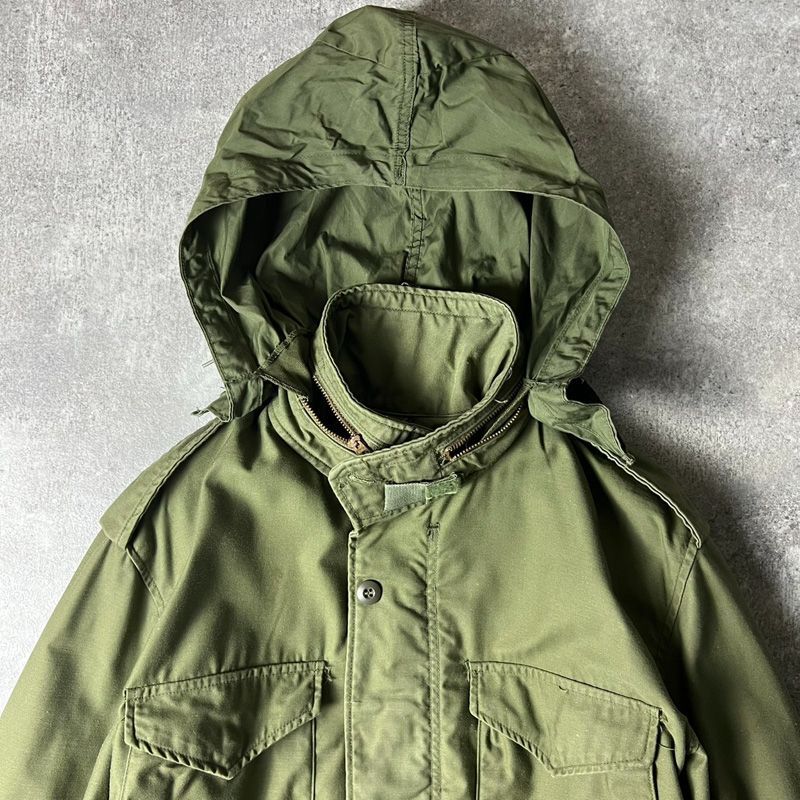 70s 74年製 US ARMY 米軍実物 M-65 フィールド ジャケット M-R 3rd