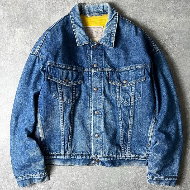 希少 90s USA製 Levis 70617 0291 リバーシブル デニム ジャケット L 