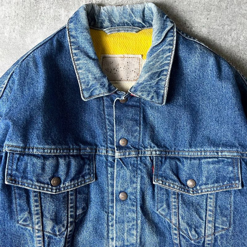 希少 90s USA製 Levis 70617 0291 リバーシブル デニム ジャケット L