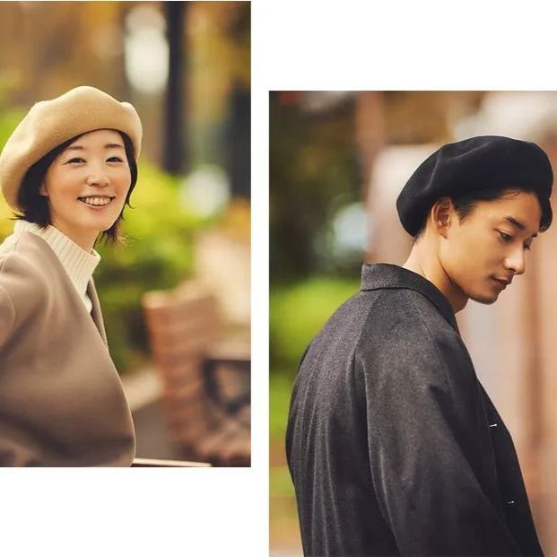 CA4LA カシラ フック ホック ウール ベレー帽 目黒蓮さん着用 目黒蓮