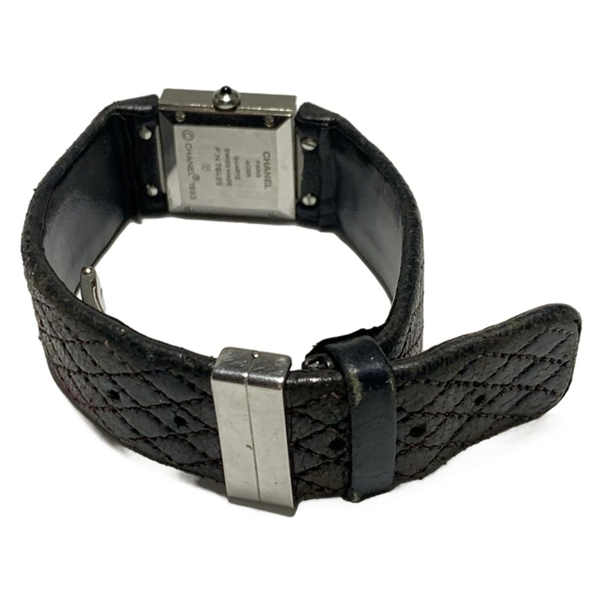 シャネル CHANEL マトラッセ ブラック 黒 シルバー クォーツ 腕時計 CHANEL(シャネル) 腕時計 マトラッセ レディース 黒 - メルカリ