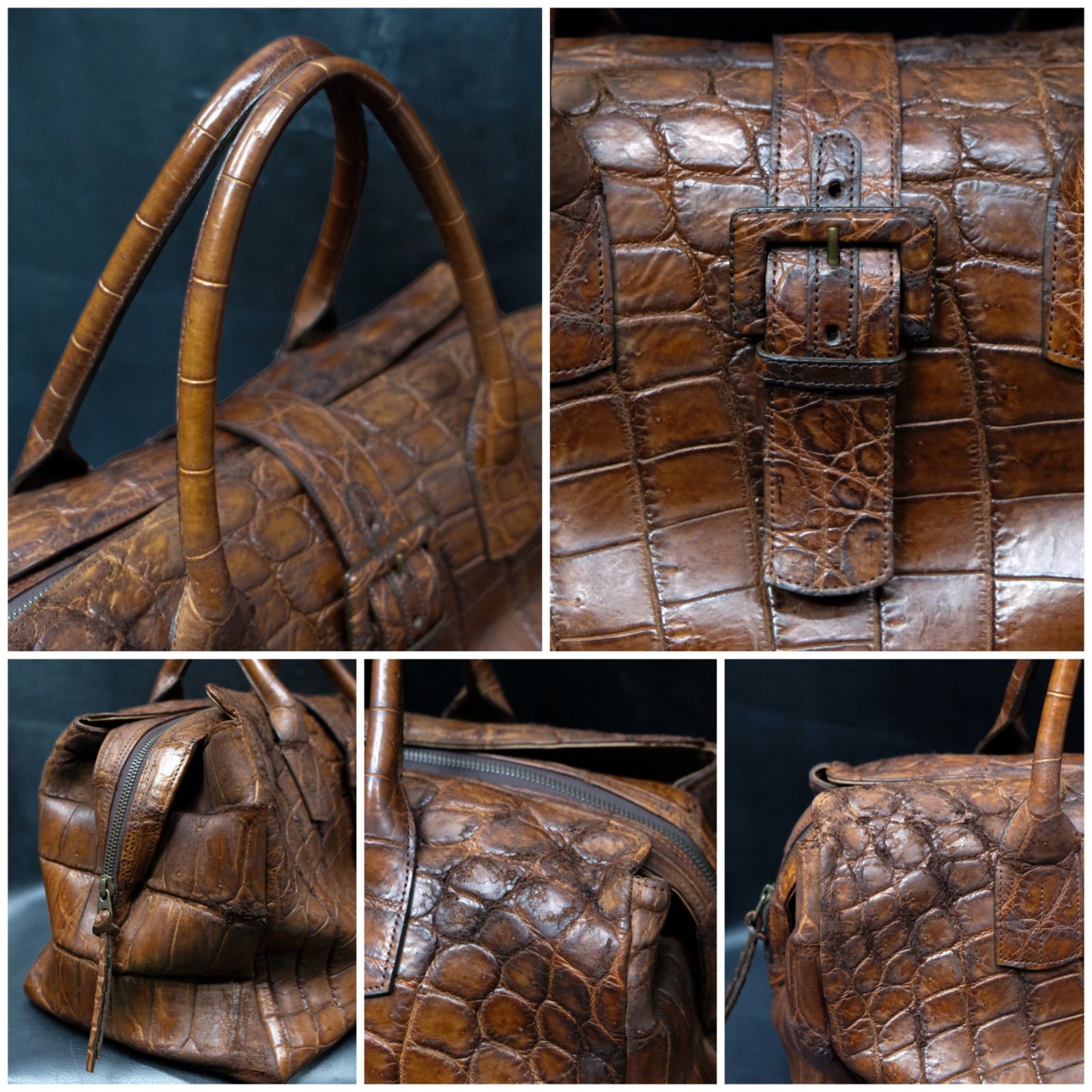 新品同様　genten ゲンテン　ワニ革　クロコダイルバッグ　保存袋付 楽天市場】【5%offクーポン】ソフトエナメル クロコダイル