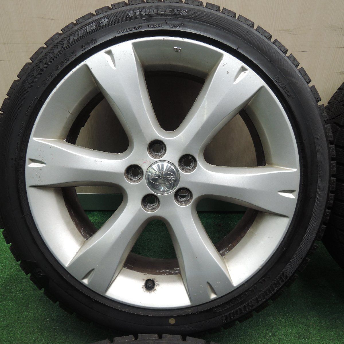 レガシィ スタッドレスタイヤ・ホイール 4本セット 215/45R17 PCD100 5穴