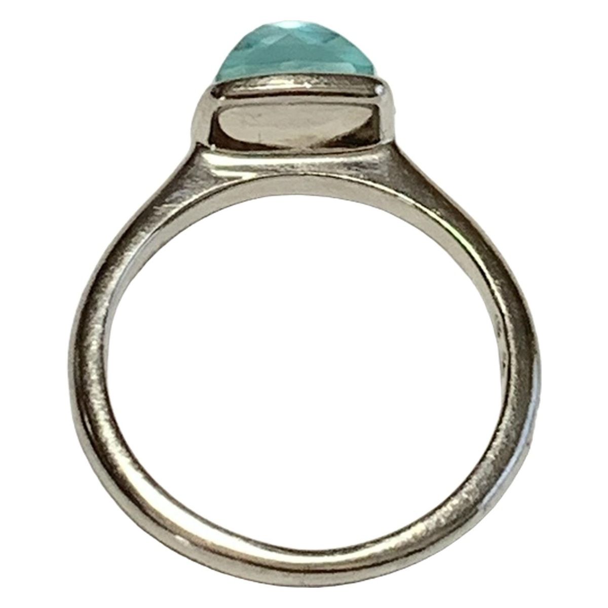 スワロフスキー　リング　55 SWAROVSKI(スワロフスキー) リング 55 - シルバー×グリーン - メルカリ