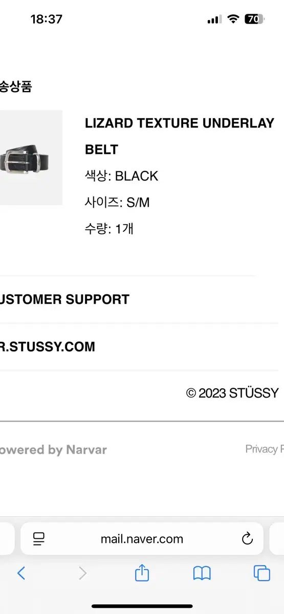 STUSSY LIZARD TEXTURE UNDERLAY ベルト - メルカリ