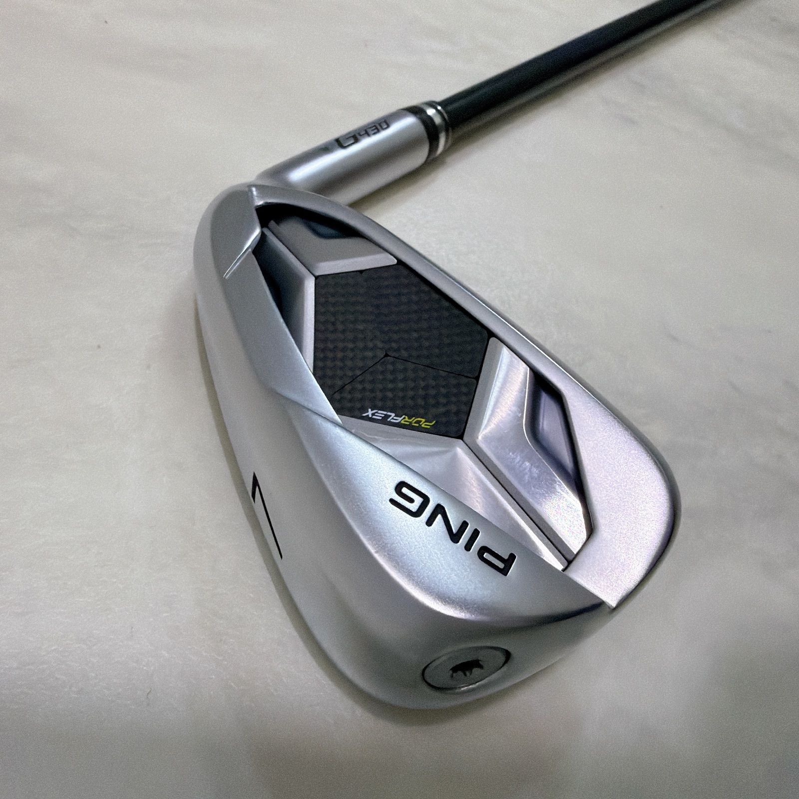 美品 PING G430 2023 7番単品アイアン 純正カーボン ALTA JCB ブラック