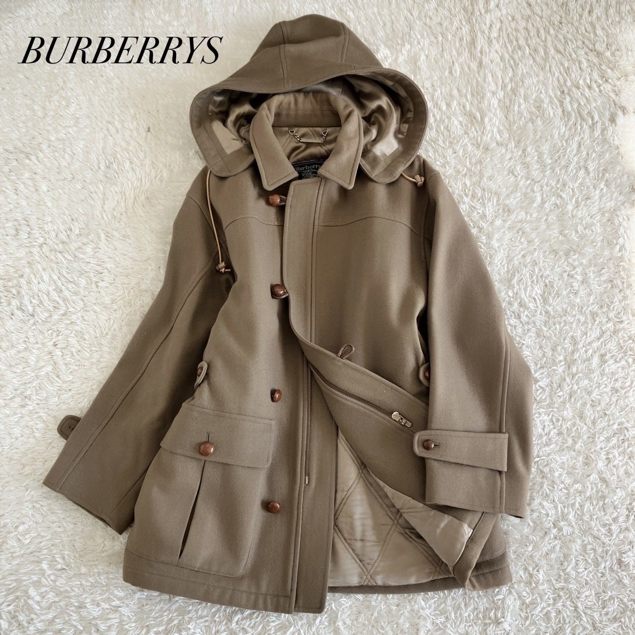 Burberry's' バーバリー ウールコート くるみボタン 2way - メルカリ