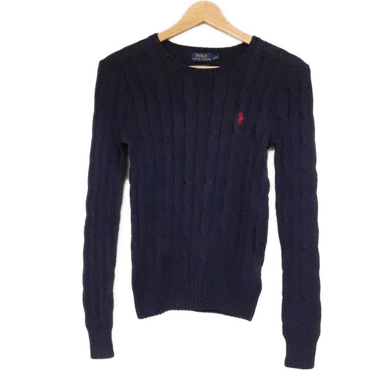 Polo Ralph Lauren ネイビー長袖セーター XS POLO RALPH LAUREN（ポロ・ラルフローレン） ポロ ラルフローレン