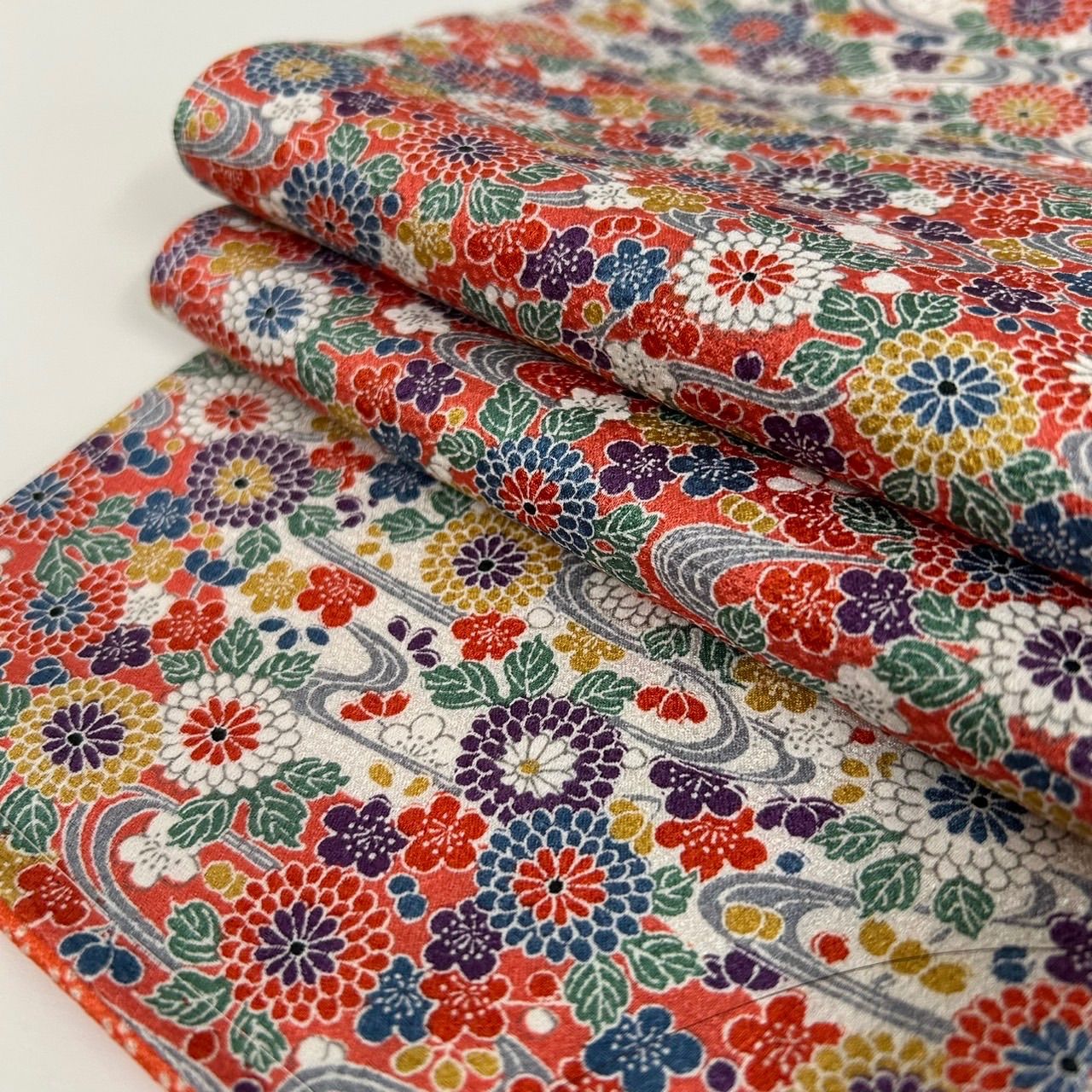 小紋 裄66 華やか 細かな染め 正絹 着物 MK-1369 - メルカリ