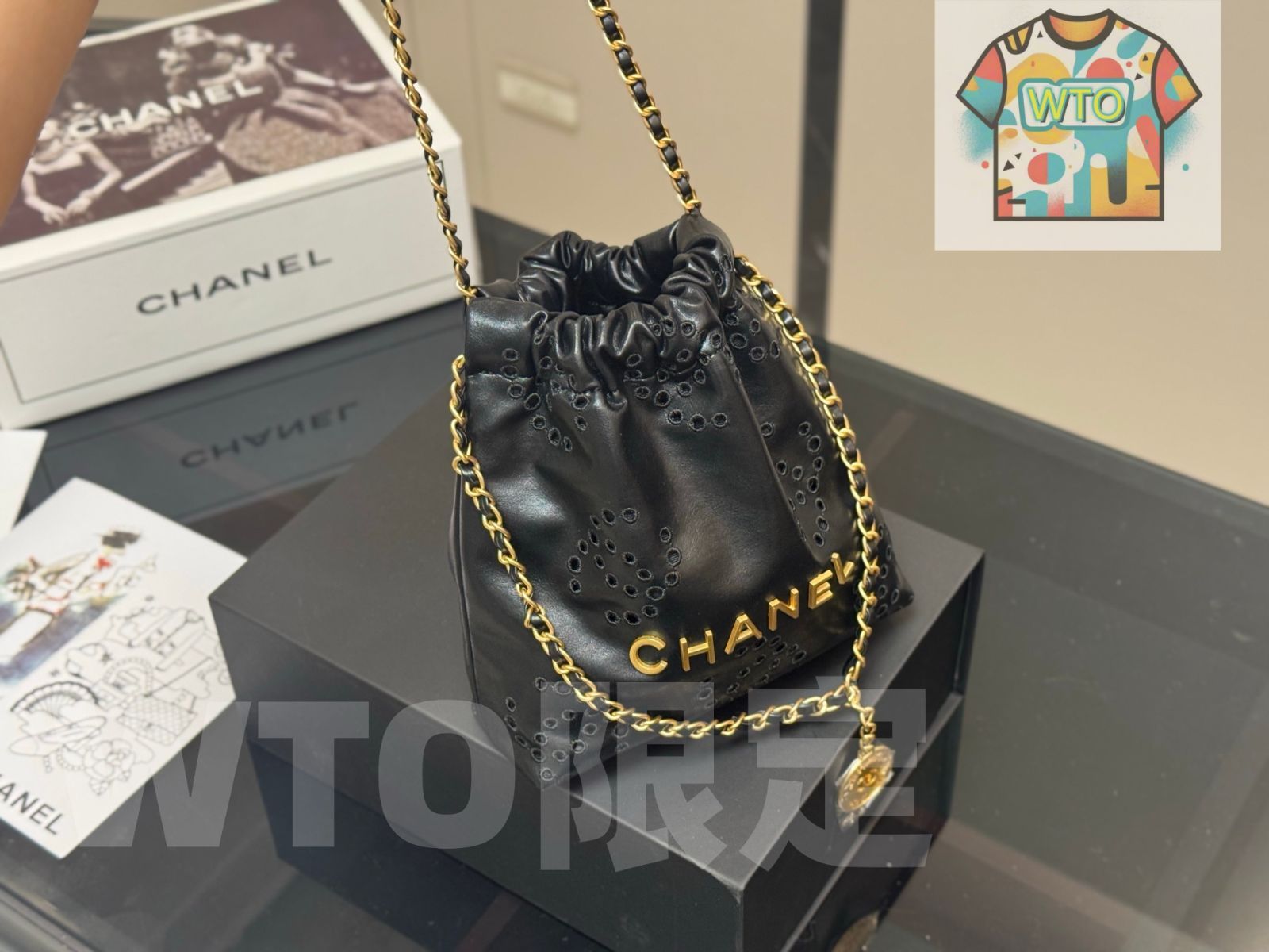 今日特価】Chanel シャネル ミニ 22バッグ シリーズ 柔らかく軽量な